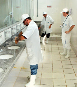 Sanitation education: Good hygiene must often be taught at processing plants