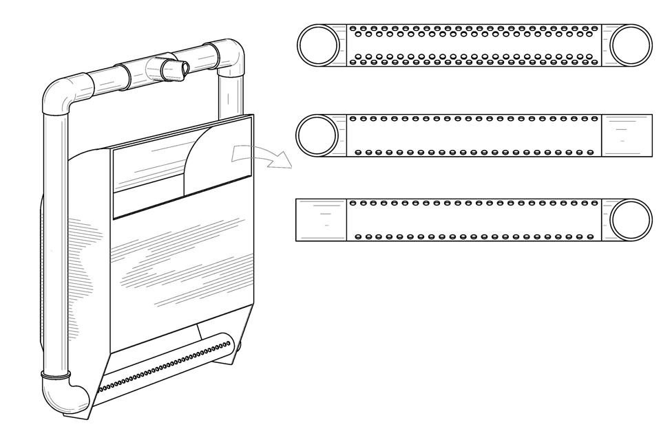 Rectangular airlift pump design outperforms cylindrical units