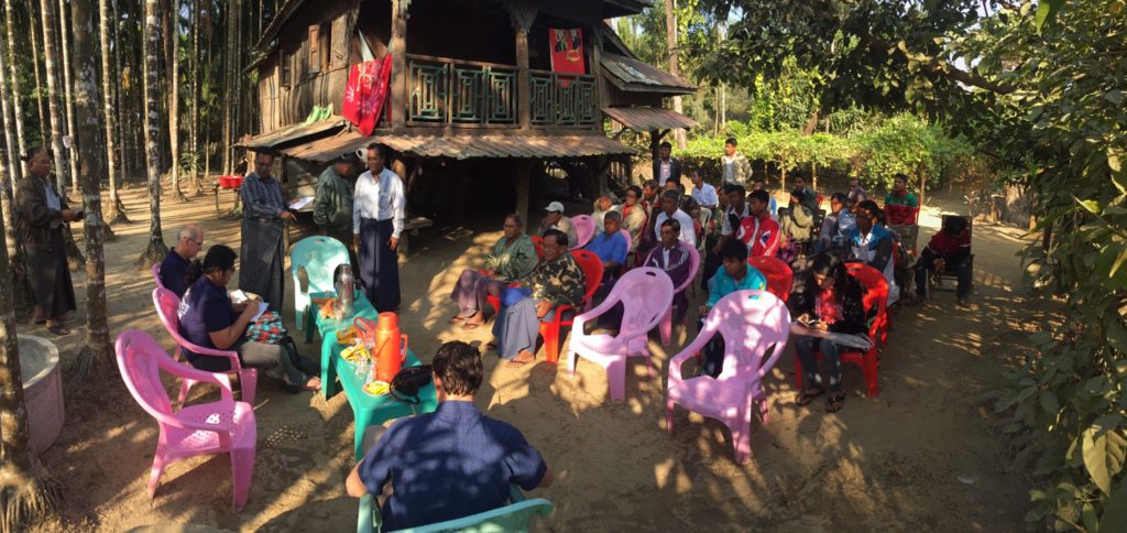 A gathering of aquaculture stakeholders in Myanmar this spring.