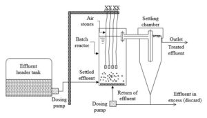 Fig. 1: A schematic diagram of the pilot-scale activated sludge system used in the present study.