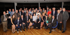 The GAA staff poses for a group shot at the Guinness Storehouse in Dublin, Ireland, the location of the GOAL 2017 gala reception and dinner on Oct. 5.