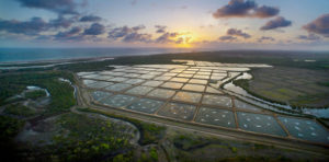A fish farm in North Queensland, Australia