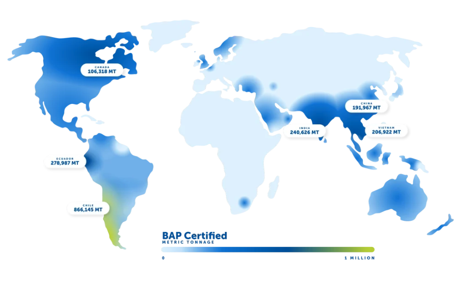 Global Impact in 2024 by metric tonnage BAP